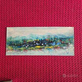 Quadro olio su tela originale - Paesaggio