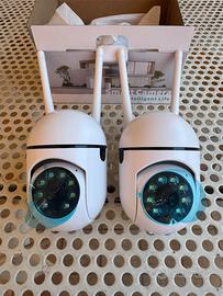 Set 2 telecamere di sicurezza WiFi PTZ