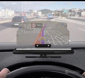Head up display con supporto telefono