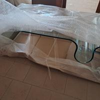 tavolino cristallo portariviste 