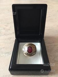Raro Anello Vintage Oro Massiccio College America