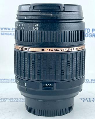 TAMRON AF 18-200  3.5-6.3 per NIKON GARANZIA USATO