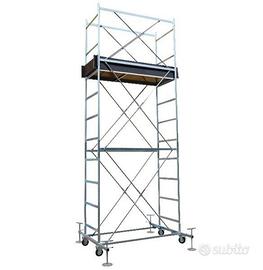 TRABATTELLO METAL 7 + ALZATA TOTALE 8,60 m PROFESS