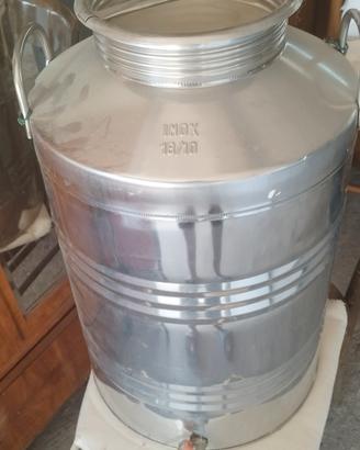 bidone acciaio inox 50 litri