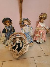 lotto bambole porcellana  victorian dolls