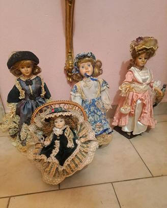 lotto bambole porcellana  victorian dolls