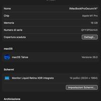 Macbook Pro 14” 2021 M1 Pro 16gb 1 tb