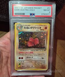 Dark Dugtrio Holo PSA 8 NM-MT Team Rocket Giappone