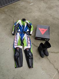 tuta dainese taglia 40 scarponi taglia 38