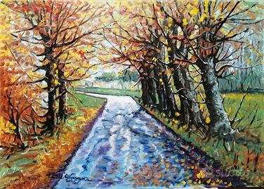 Quadro da collezione olio pittore P.Dell’Averana