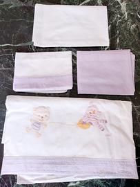 Lenzuola culla bambina