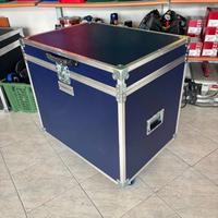 Baule porta sella orizzontale Blu bilaminato