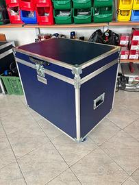 Baule porta sella orizzontale Blu bilaminato