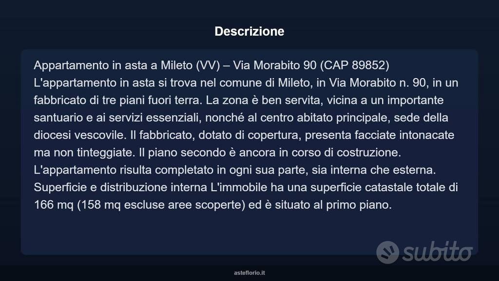 Appartamento – Mileto, Paravati - Altro