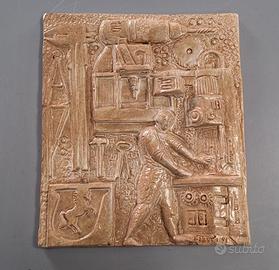 Maiolica in ceramica smaltata, numerata, Fabbri 91