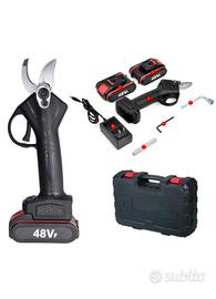 Forbici Cesoia Elettrica 2 Batterie 48v taglio 30m