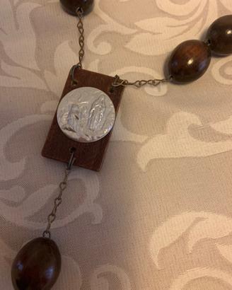 Rosario in legno mt 1,50