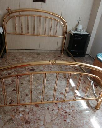 testiera in ottone bagno oro