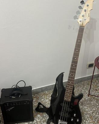 Basso elettrico vision + amplificatore