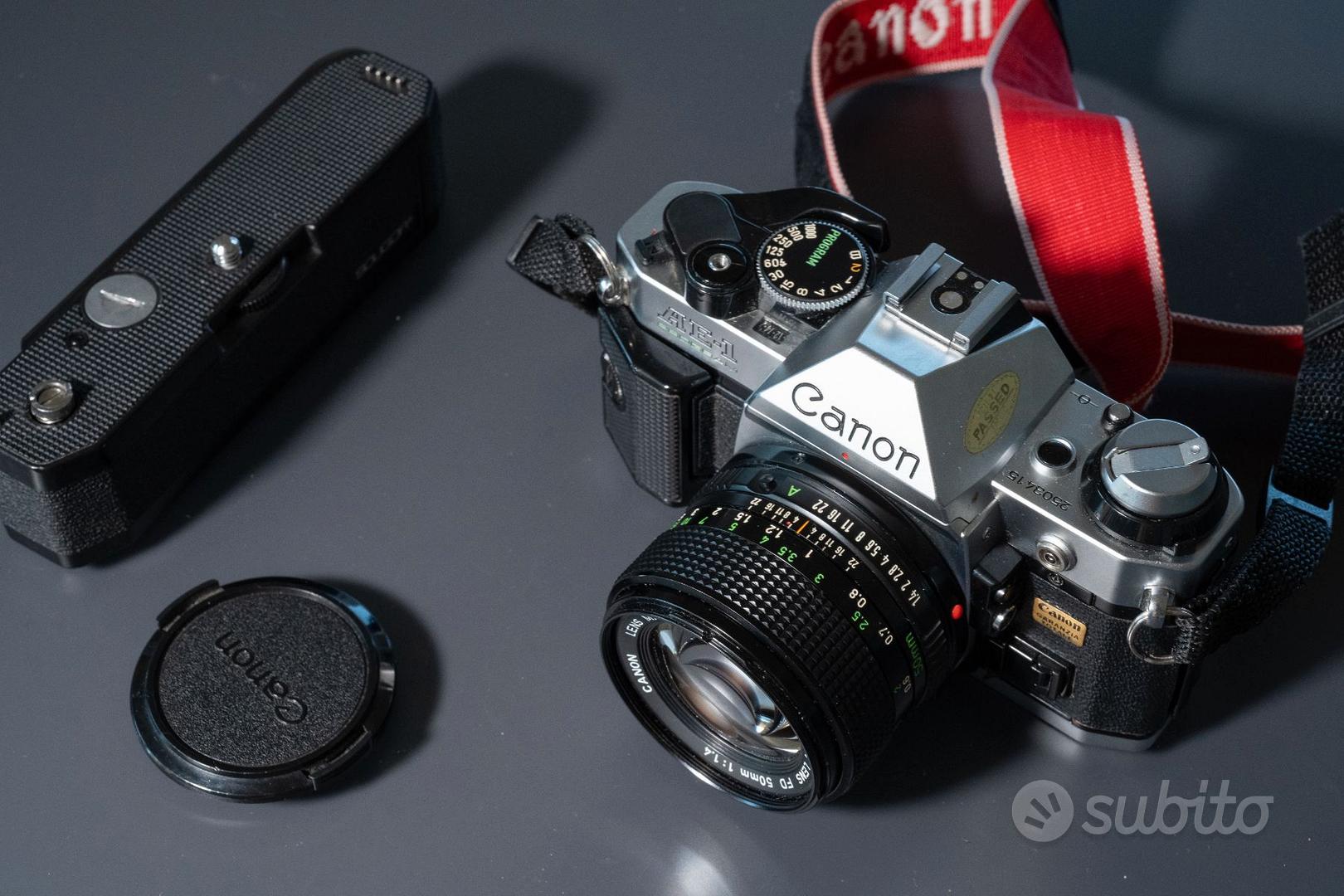 CANON AE-1 PROGRAM + FD 50MM F1.4 + MOTORE - Fotografia In vendita