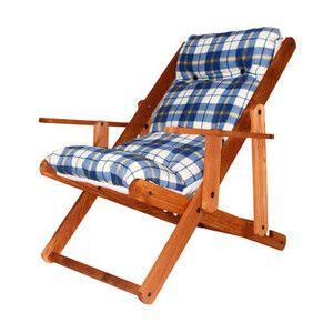 Poltrona Sdraio Pieghevole in Legno