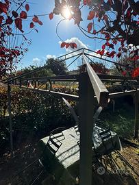 Gazebo in ferro 2,60x2,60 con camino