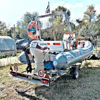 Gommone 4,5 m + 2 motori + carrello a norma