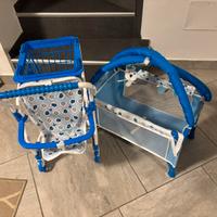 Cicciobello lettino e carrello spesa