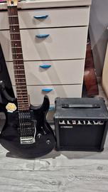 chitarra elettrica yamaha erg 121c + amplificatore