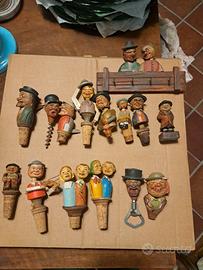 Lotto Raro Tappi Bottiglia Vintage ANRI - Legno In