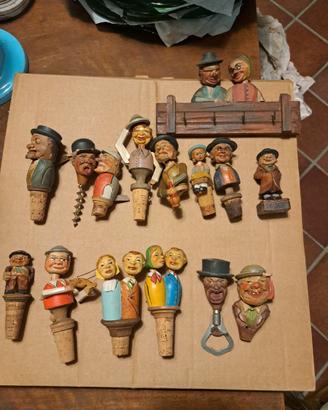 Lotto Raro Tappi Bottiglia Vintage ANRI - Legno In