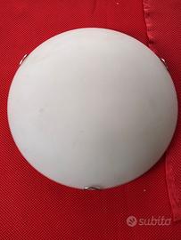 plafoniera in vetro tonda da 30cm