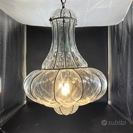 Lanterna lampadario Murano Venezia soffiato a mano