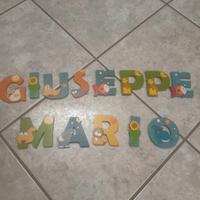 lettere di legno per bambini 