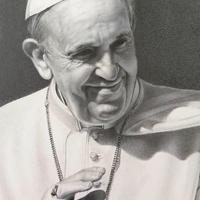 Disegno religioso. Santino personalizzato.