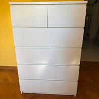 Cassettiera malm ikea 6 cassetti