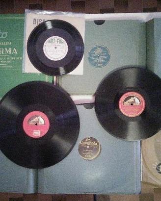 Dischi a 78 giri e locandine di Musica Lirica