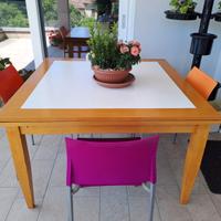 tavolo da cucina in ciliegio 120x120
