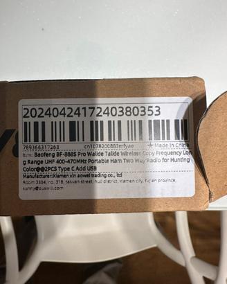 Baofeng th 888s PMR 446