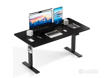 Scrivania elettrica regolabile HOMAVO 110x60 cm –