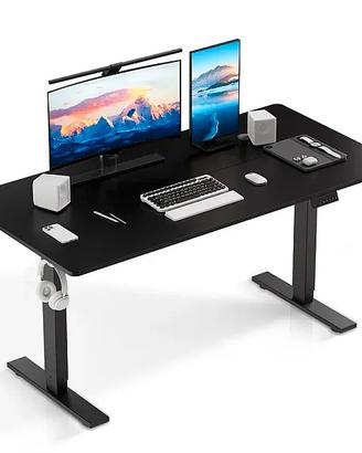 Scrivania elettrica regolabile HOMAVO 110x60 cm –
