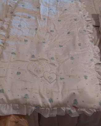 Completo lettino bambino Piumone + lenzuolino