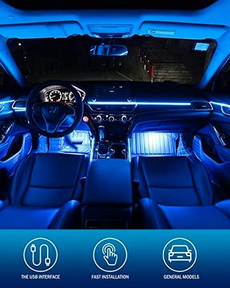 Striscia led auto blu