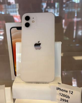 iPhone 12 128 GB Bianco – Batteria 100%