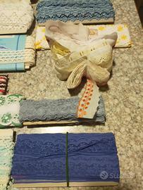 bordure e pizzi per lavori di sartoria o hobbistic