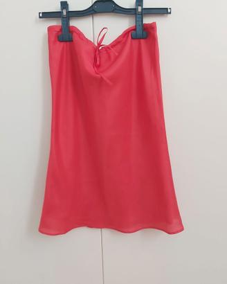 GONNA ROSSA PURA SETA "Prisma" gruppo Max Mara