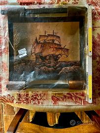 Incisione Veliero Caravella Cornice