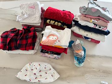 Set 30 pezzi vestiti per bambina 86cm