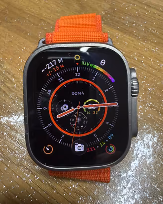 apple watch ultra1 49mm con doppio cinturino black