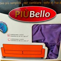 copridivano elastico  colore lilla